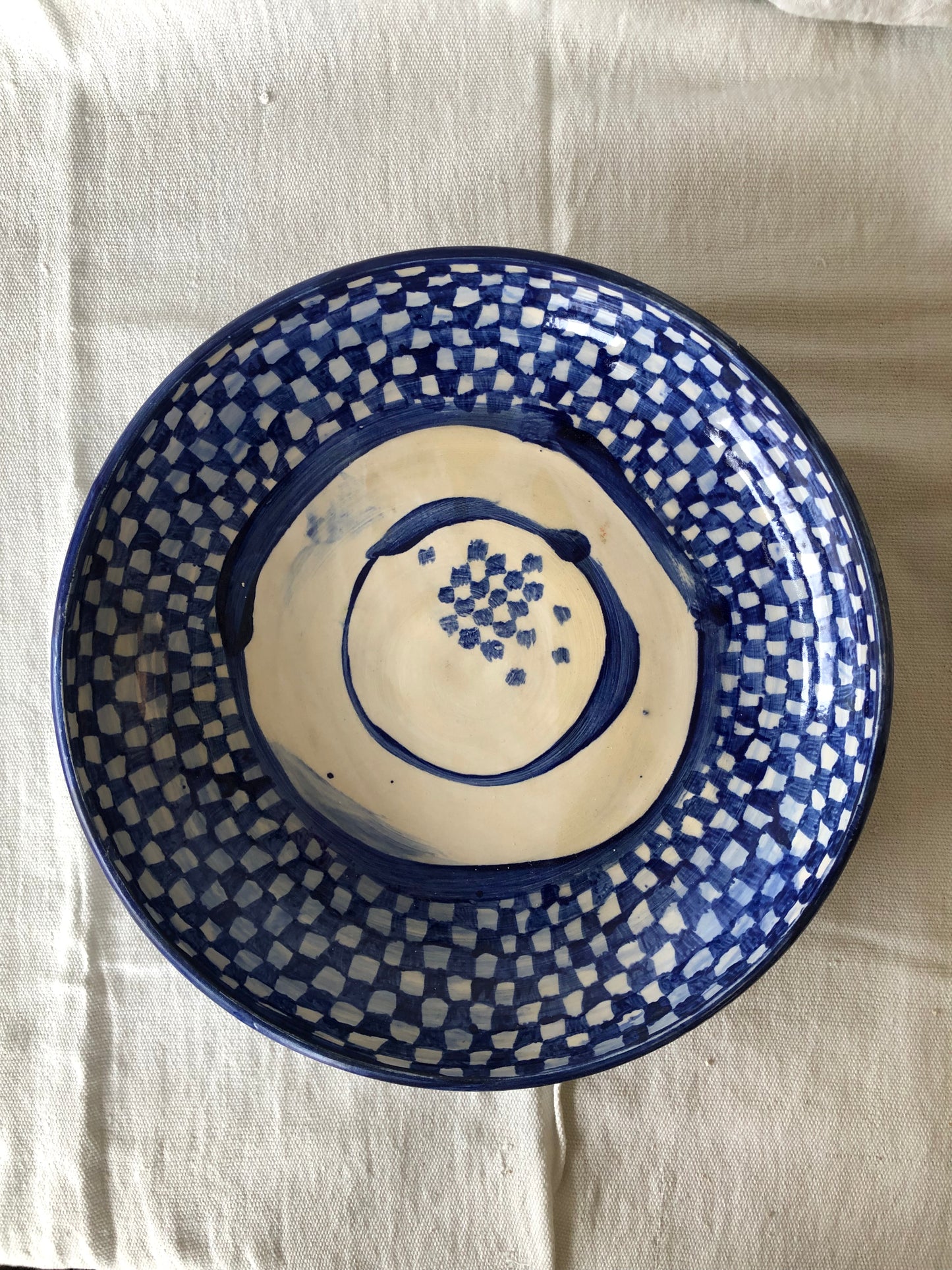 Blue Check Dish