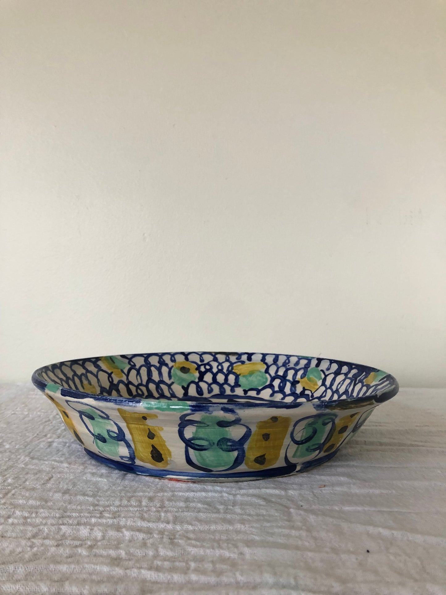 Indigo Curly Anenome Bowl