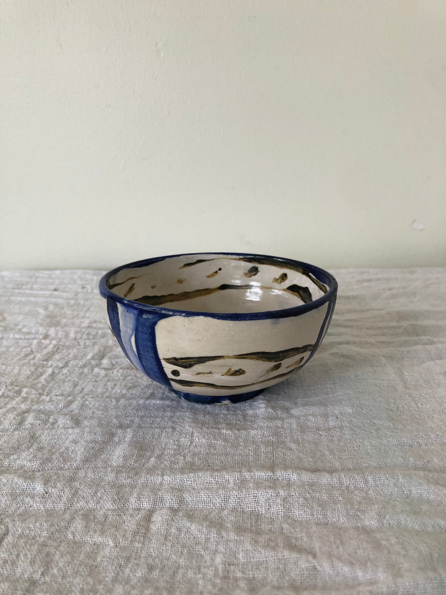 Rice bowl, blues and oxides