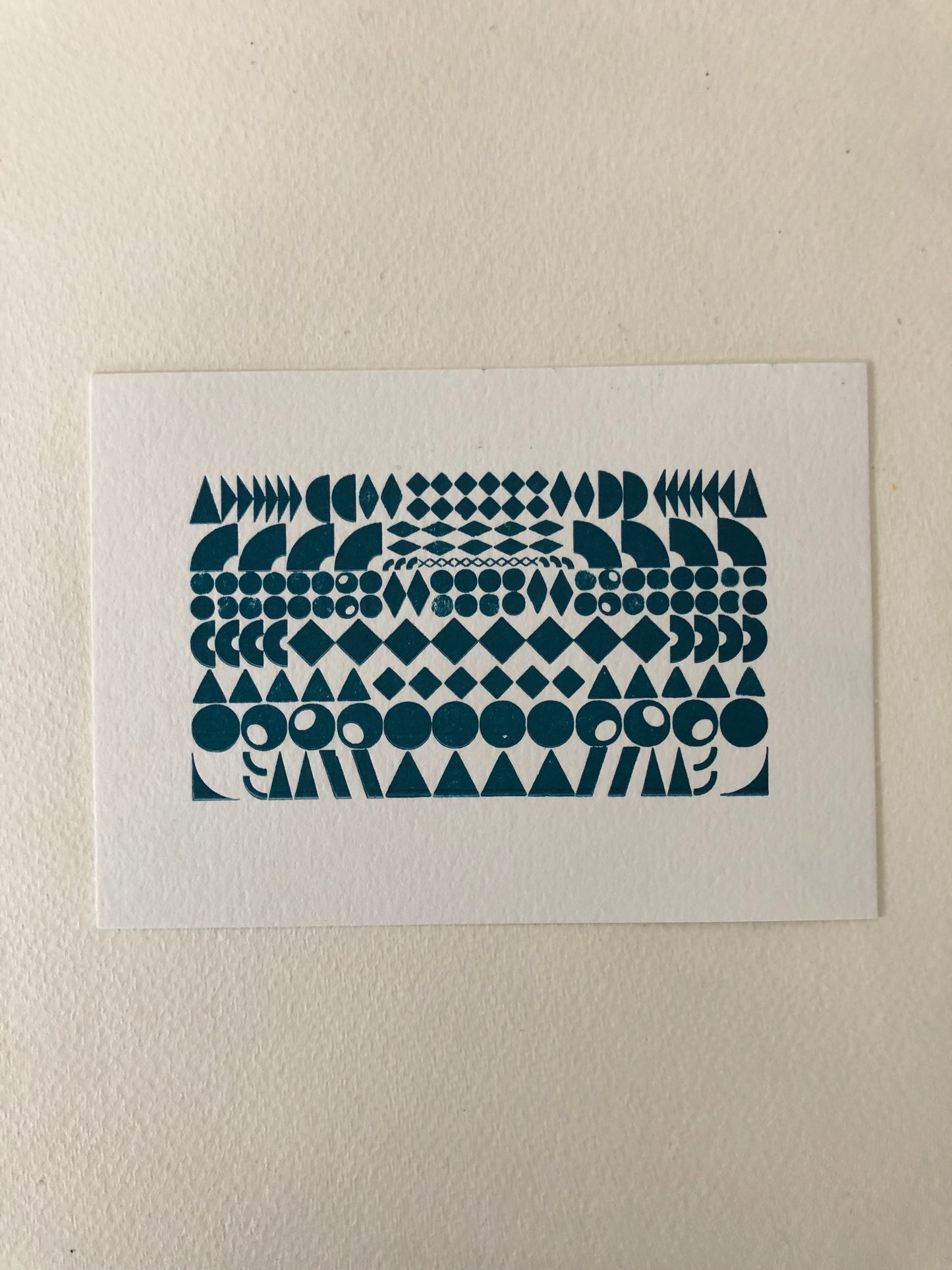 Letterpress Card from Salt and Cedar in Navy