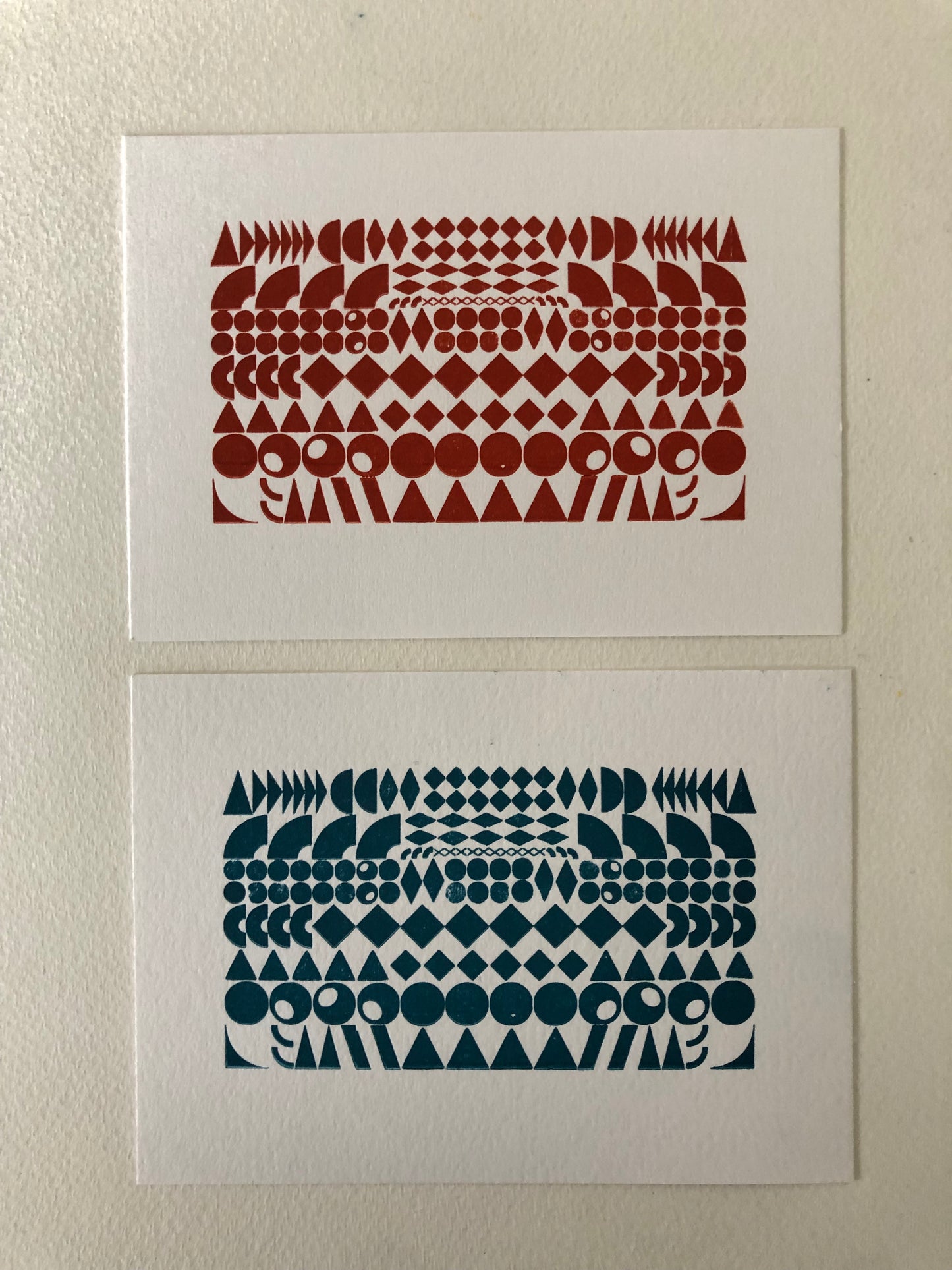 Letterpress Card from Salt and Cedar in Navy