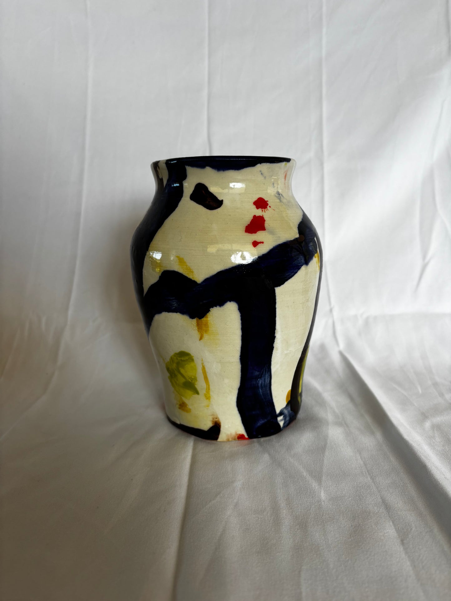 Abstract Vase Cobolt and Brown