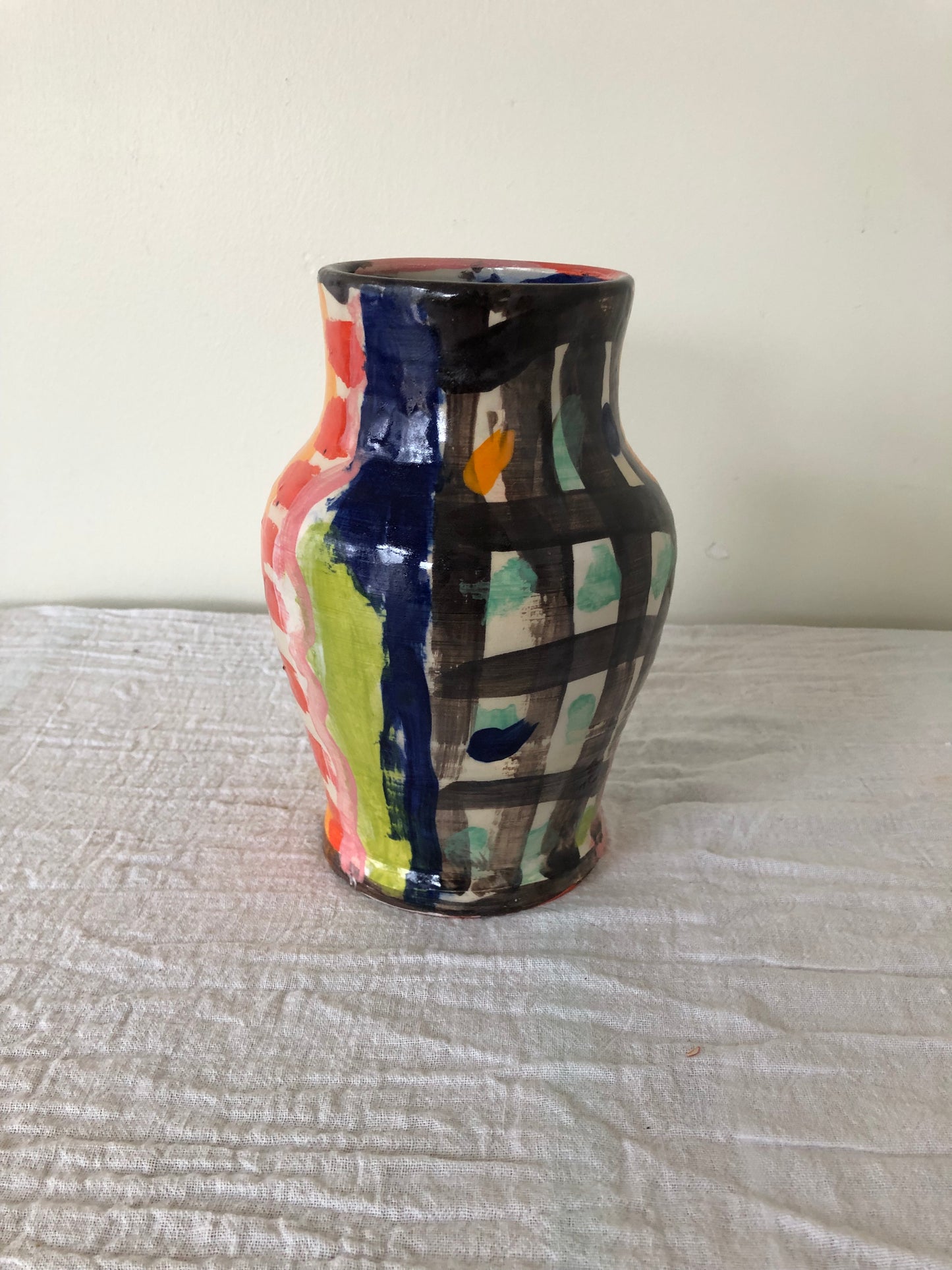 Abstract Painting Vase