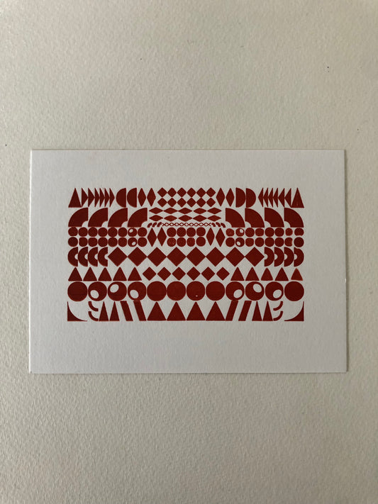 Letterpress Card from Salt and Cedar in Persimmon